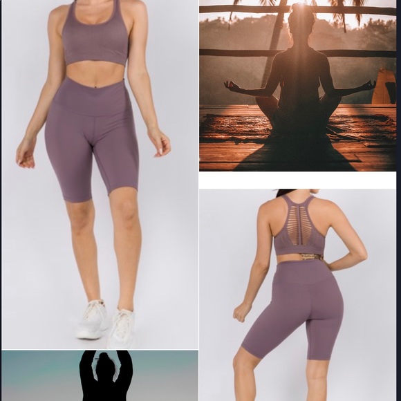 Active Shorts & Sports bra. New - Picture 3 of 4